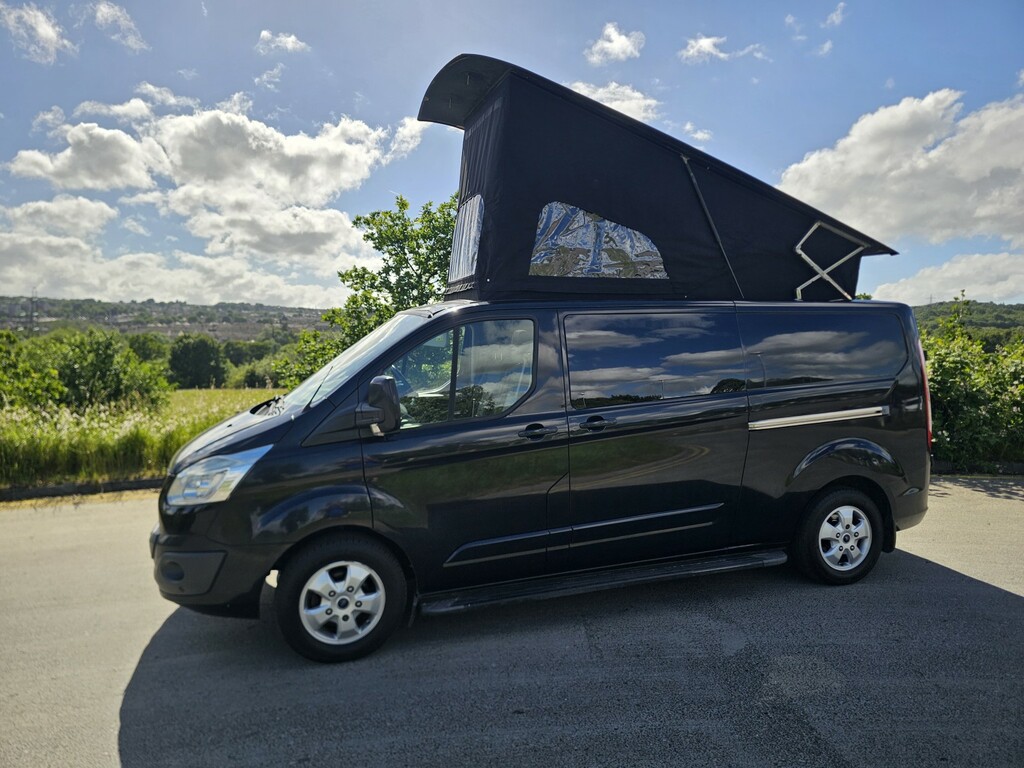 Ford Transit Custom 2.2 Tdci Limited Hi Lo Pop Top Stealth Campervan Black #3