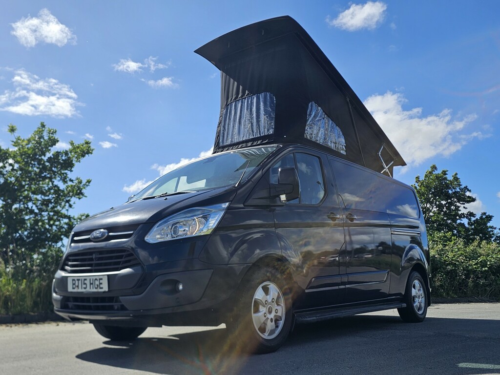 Ford Transit Custom 2.2 Tdci Limited Hi Lo Pop Top Stealth Campervan Black #4
