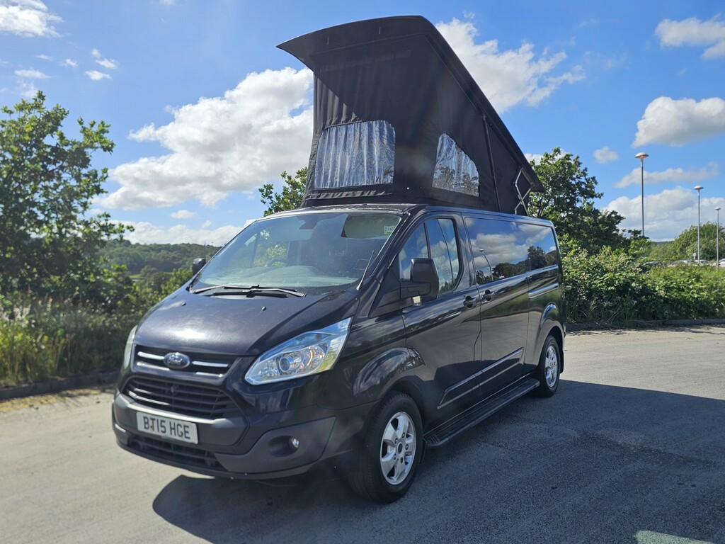 Ford Transit Custom 2.2 Tdci Limited Hi Lo Pop Top Stealth Campervan Black