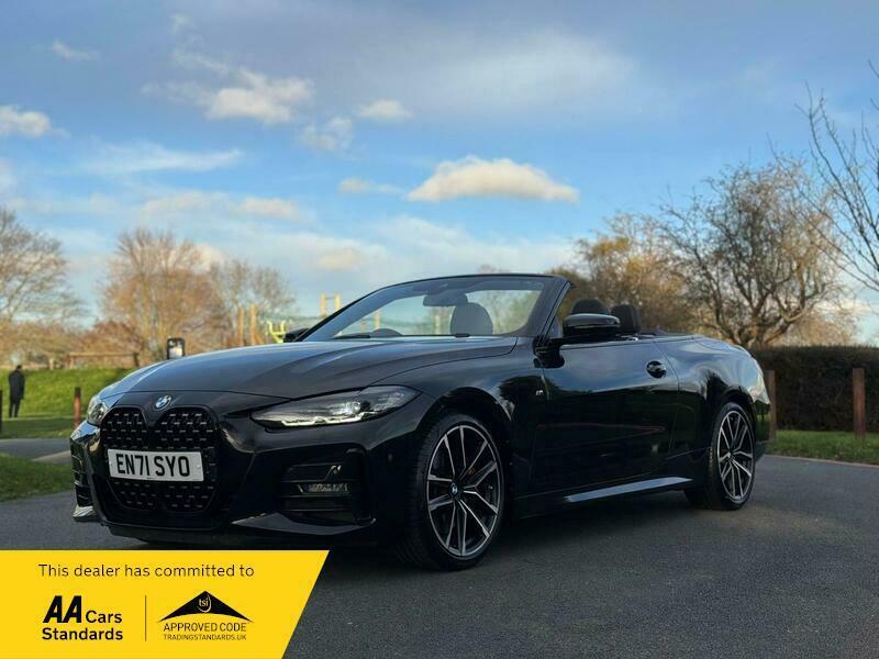 BMW 4 Series Convertible 2.0 420I M Sport Euro 6 Ss EN71SYO Black #2