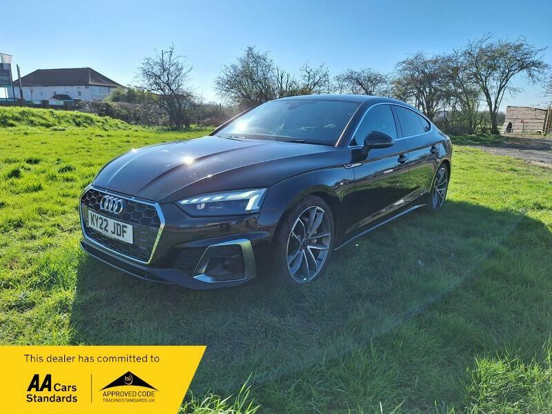 Audi A5 Hatchback 2.0 Tfsi 40 S Line Sportback S Tronic Eu KY22JDF Black #3