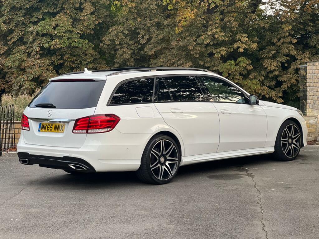 Mercedes-Benz E Class Estate 2.1 E220 Bluetec Amg Night Edition 2015 MK65NNX White #5