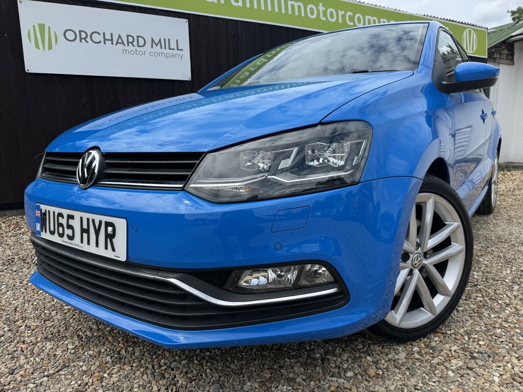 Volkswagen Polo Hatchback 1.2 Tsi Bluemotion Tech Sel 2015 WU65HYR Blue