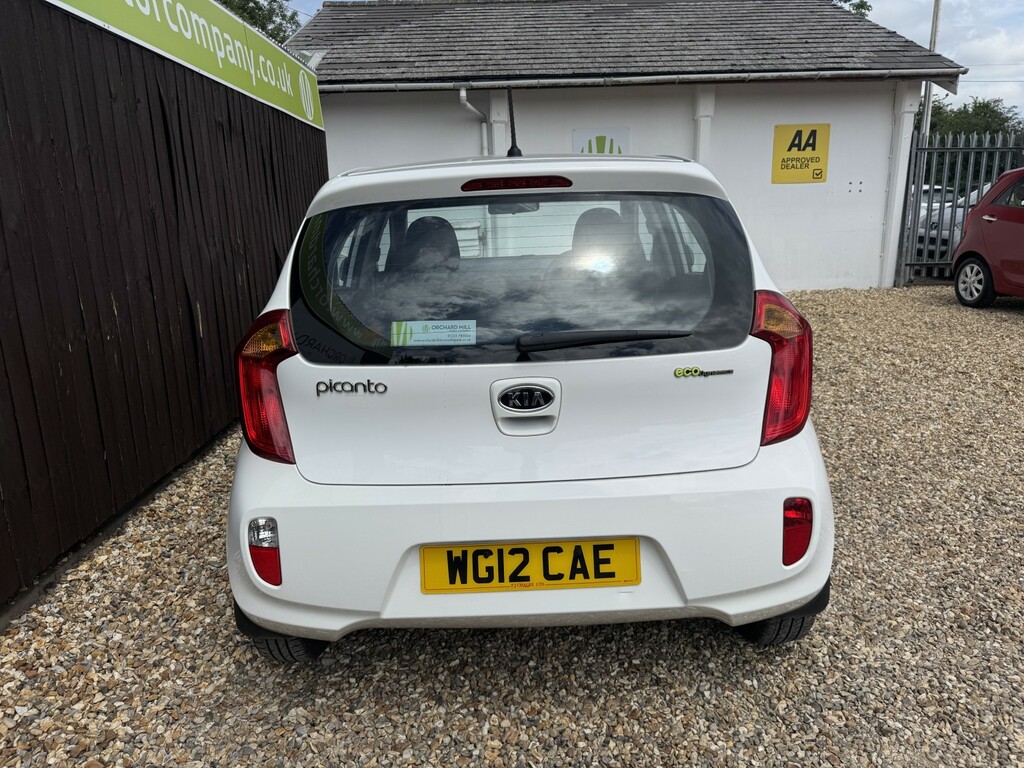 Kia Picanto Hatchback 1.3 Ecodynamics 2 2012 WG12CAE White #5