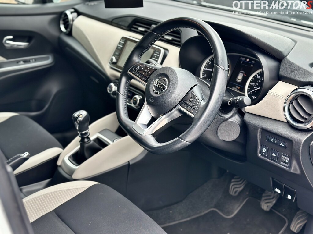 Nissan Micra Hatchback 1.0 Dig-t Tekna White #4