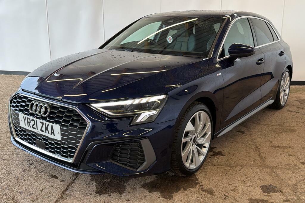 Audi A3 1.5 Tfsi 35 S Line Sportback S Tronic E Blue #3