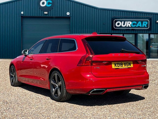 Volvo V90 2018 2.0 D5 Powerpulse R-design Estate KO18XGN Red #5