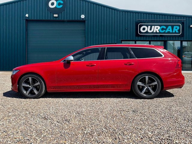 Volvo V90 2018 2.0 D5 Powerpulse R-design Estate KO18XGN Red #6