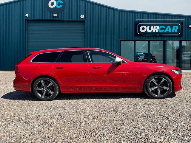 Volvo V90 2018 2.0 D5 Powerpulse R-design Estate KO18XGN Red #2