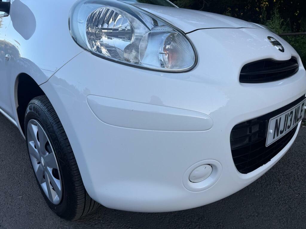 Nissan Micra 1.2 12V Visia Euro 5 White #4