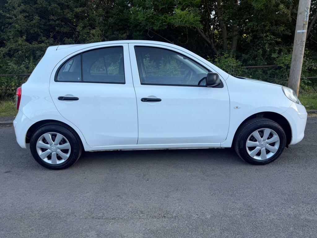 Nissan Micra 1.2 12V Visia Euro 5 White #2