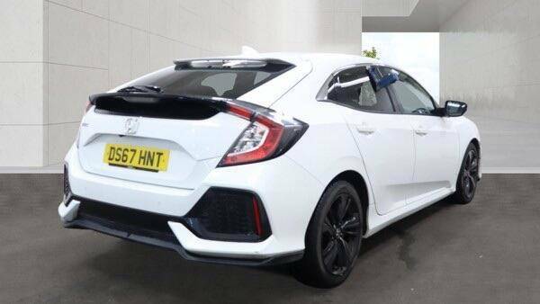 Honda Civic 1.0 Vtec Turbo Sr Euro 6 Ss White #3