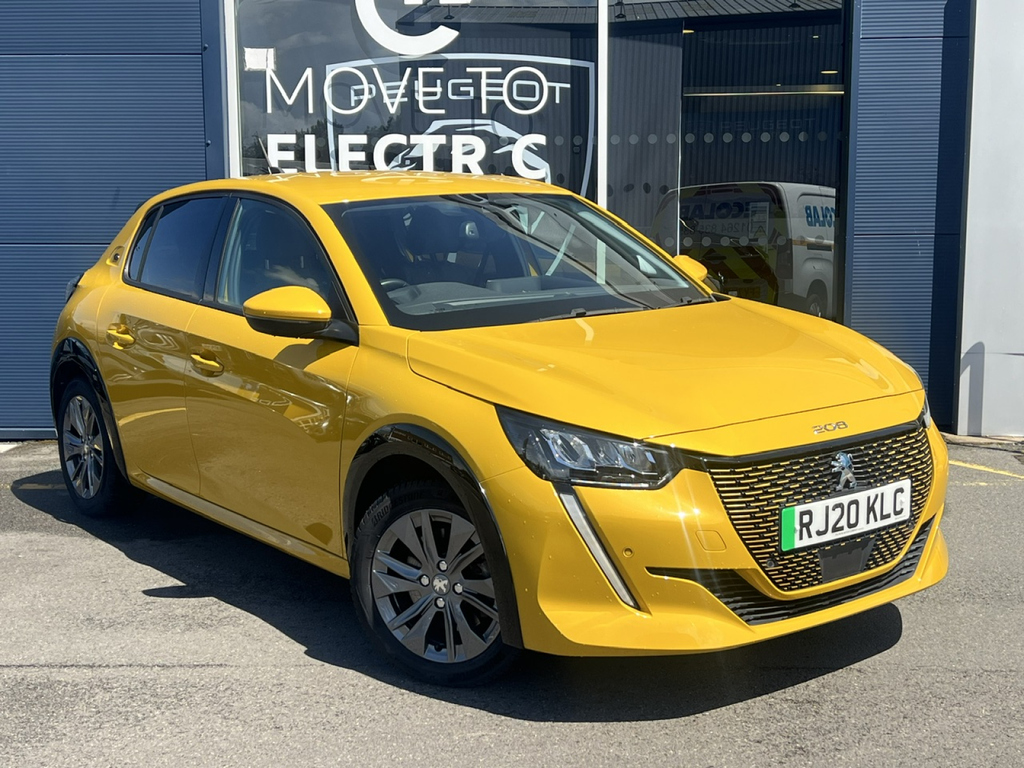 Peugeot e-208 100Kw Allure 50Kwh Yellow #2