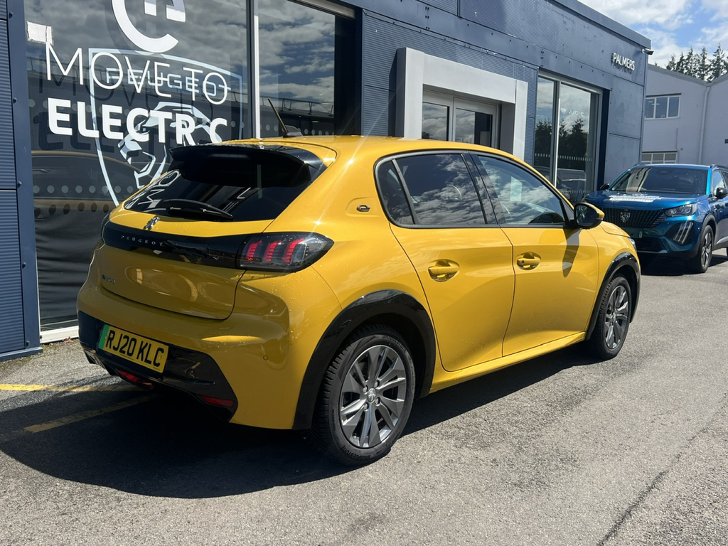 Peugeot e-208 100Kw Allure 50Kwh RJ20KLC Yellow #4