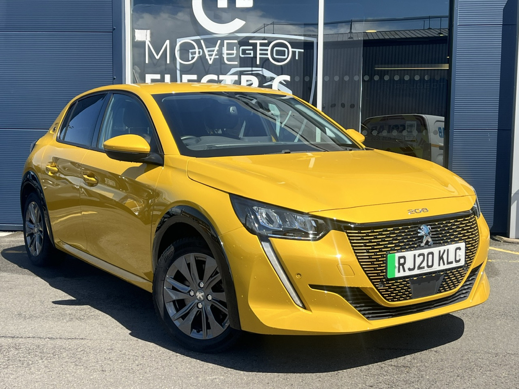 Peugeot e-208 100Kw Allure 50Kwh Yellow