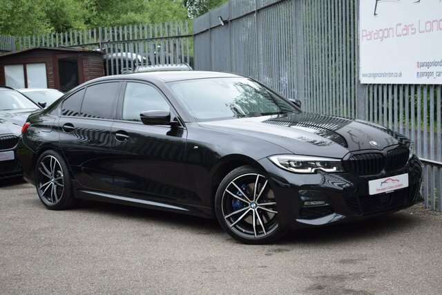 BMW 3 Series 2019 2.0 320D M Sport Saloon Euro YB19GNV Black #4