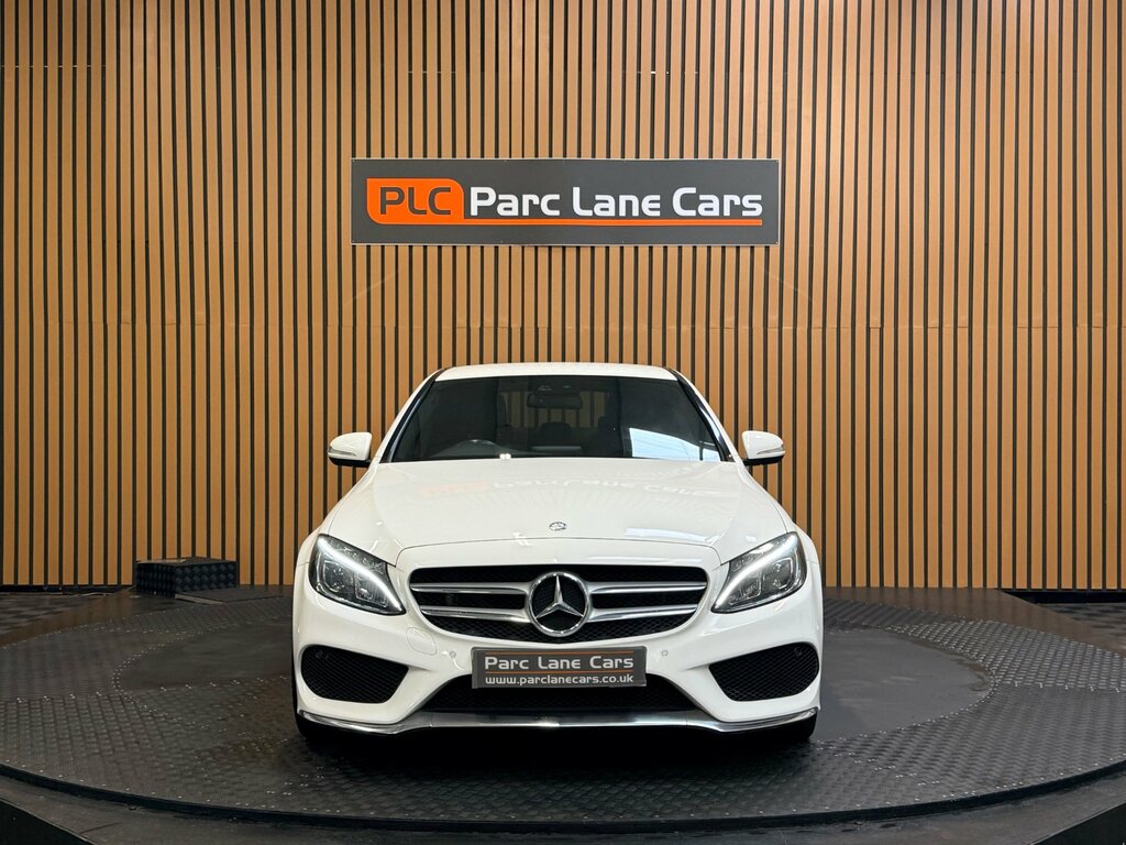 Mercedes-Benz C Class 2.1 C220 Bluetec Amg Line Saloon White #2