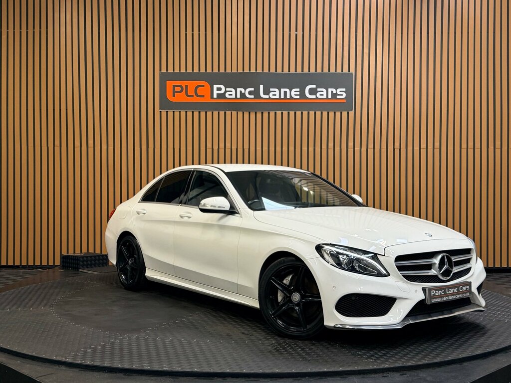 Mercedes-Benz C Class 2.1 C220 Bluetec Amg Line Saloon White