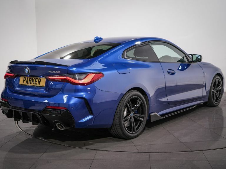 BMW 4 Series 430D Xdrive Mht M Sport Step YH22FSP Blue #6