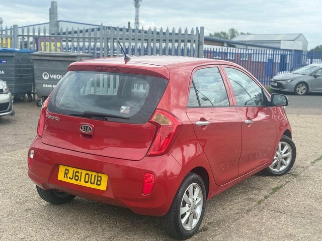 Kia Picanto Hatchback RJ61OUB Red #2