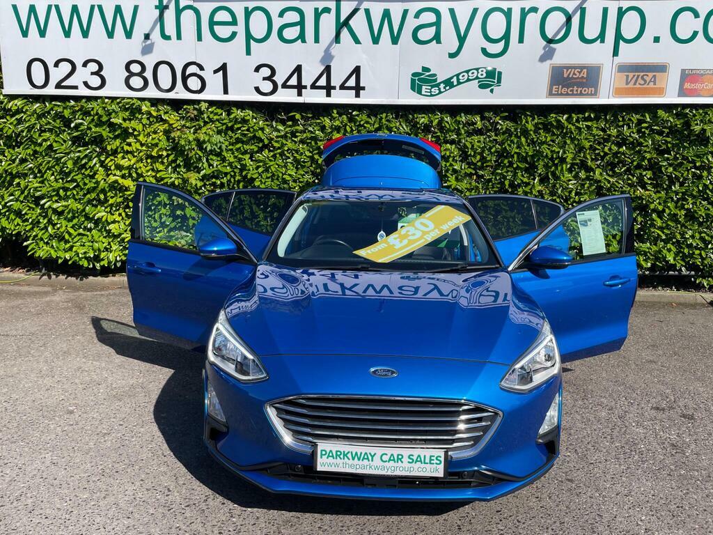 Ford Focus 1.0T Ecoboost Titanium X Euro 6 S S EK68PVJ Blue #2