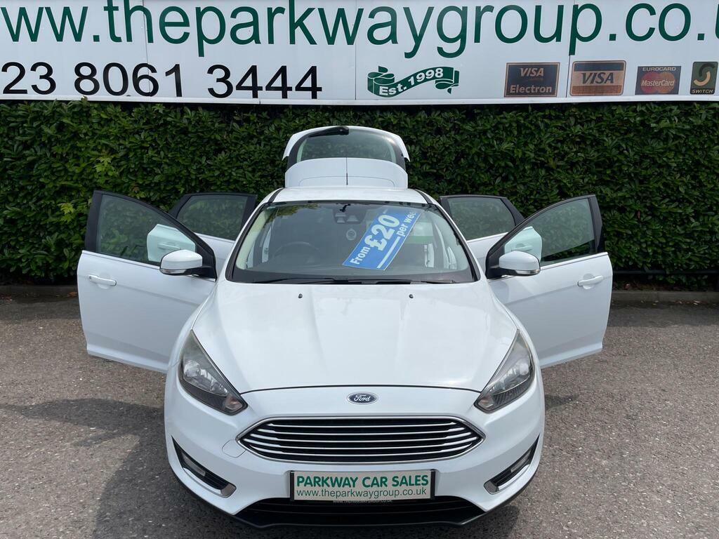 Ford Focus 1.0T Ecoboost Titanium Euro 6 S S DF15DYC White #2