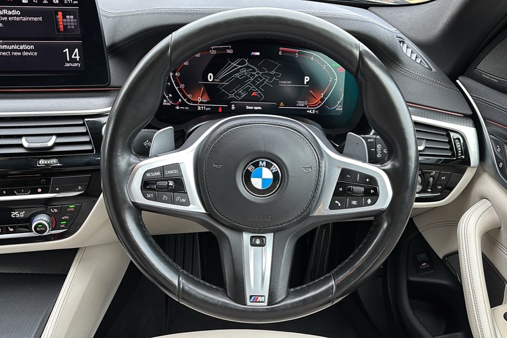BMW 5 Series 530E M Sport White #15