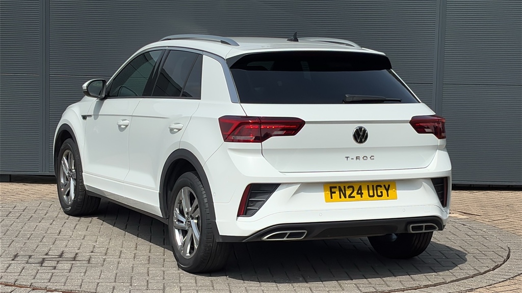 Volkswagen T-Roc 1.5 Tsi R-line Dsg 150 Ps White #3