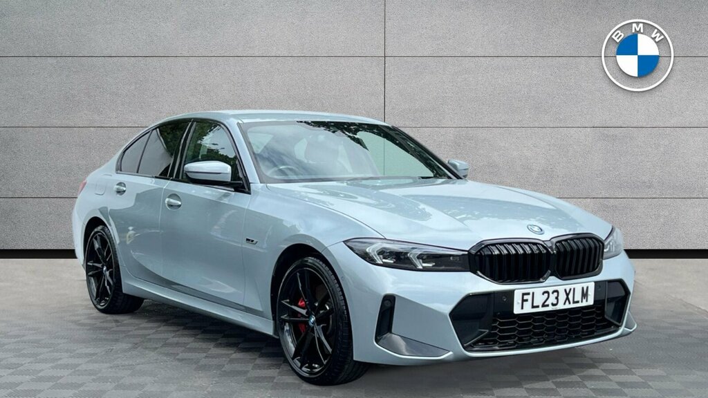 BMW 3 Series 330E M Sport Saloon FL23XLM Grey #2