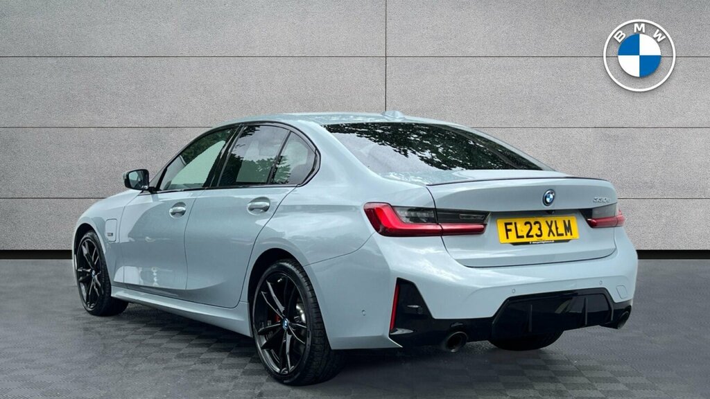 BMW 3 Series 330E M Sport Saloon FL23XLM Grey #3