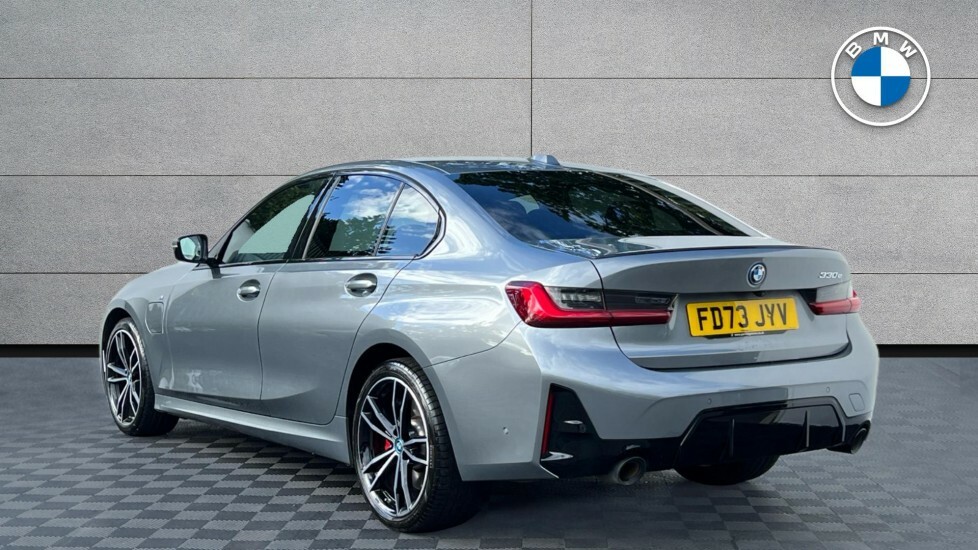 BMW 3 Series 330E M Sport Saloon FD73JYV Grey #3