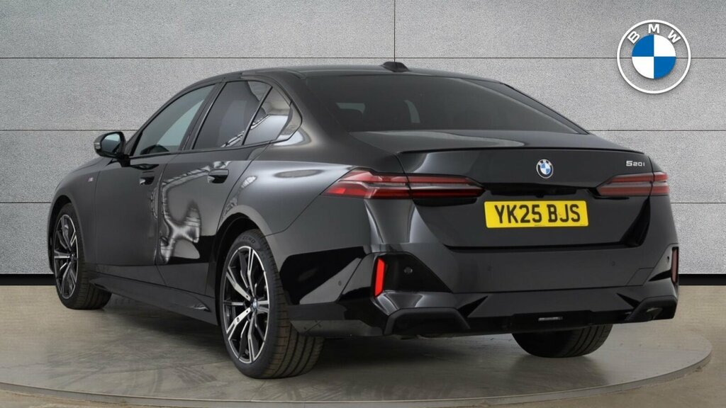 BMW 5 Series 520I M Sport Pro Saloon Black #4