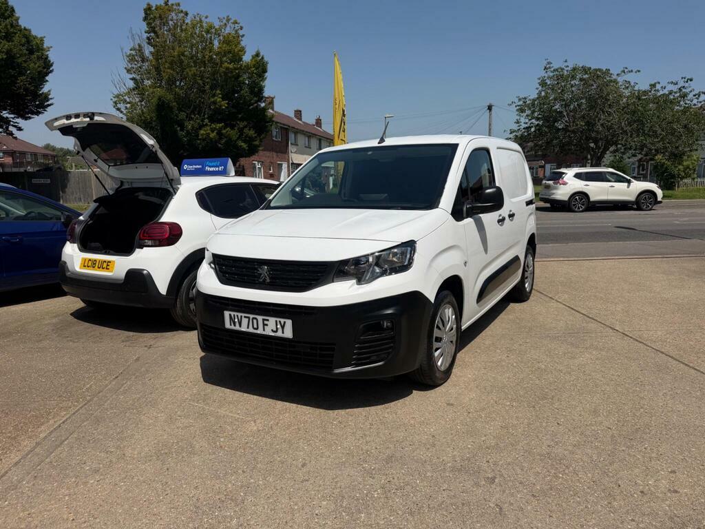 Peugeot Partner 1.5 Bluehdi 1000 Professional Standard Panel Van S White #3