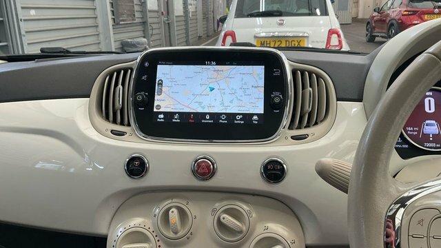 Fiat 500 1.2 Lounge Hatchback Euro 6 S S White