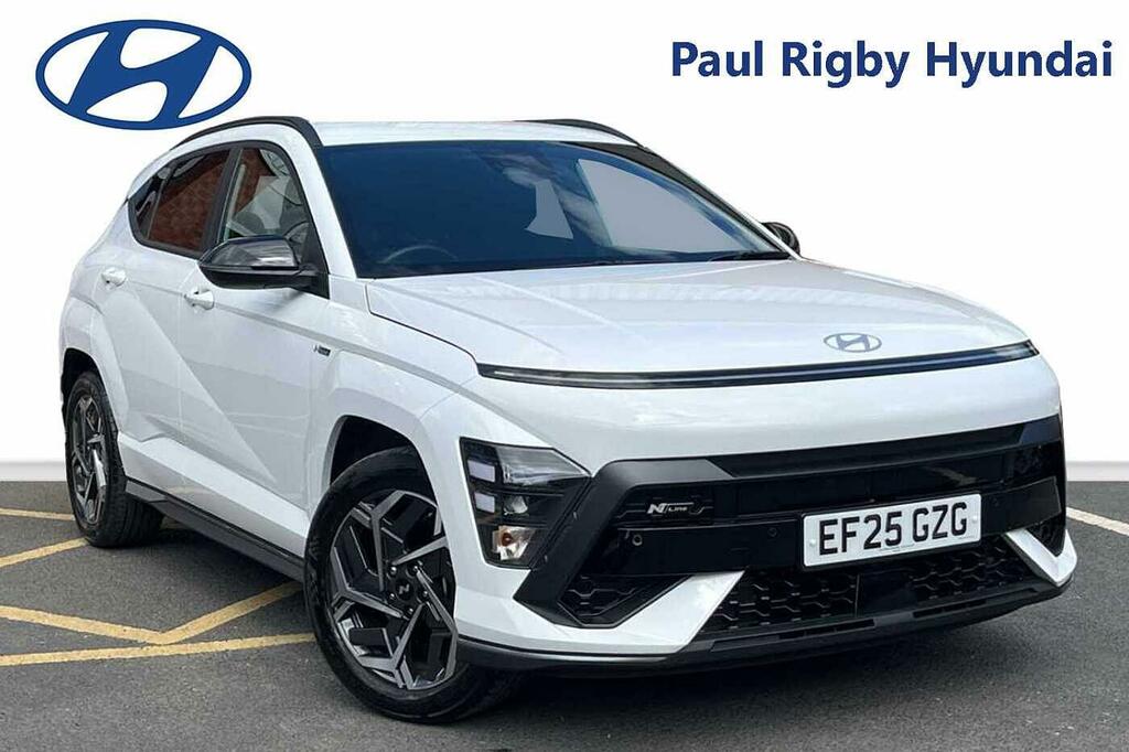 Hyundai Kona 1.6 Hybrid N Line Dct EF25GZG White