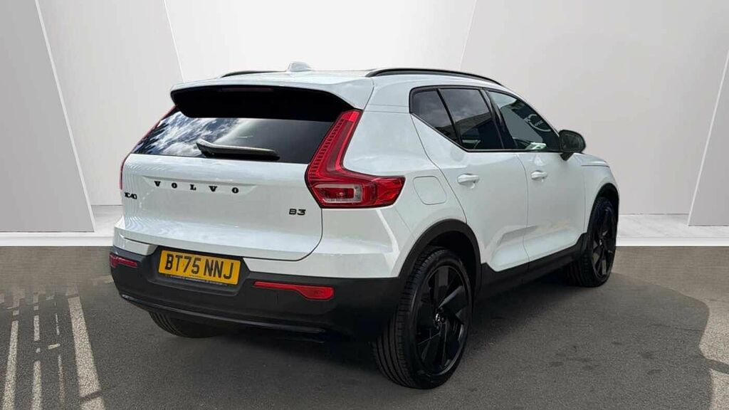 Volvo XC40 B3 161Bhp Black Edition Plus Mild Hybrid - Rear BT75NNJ White #2