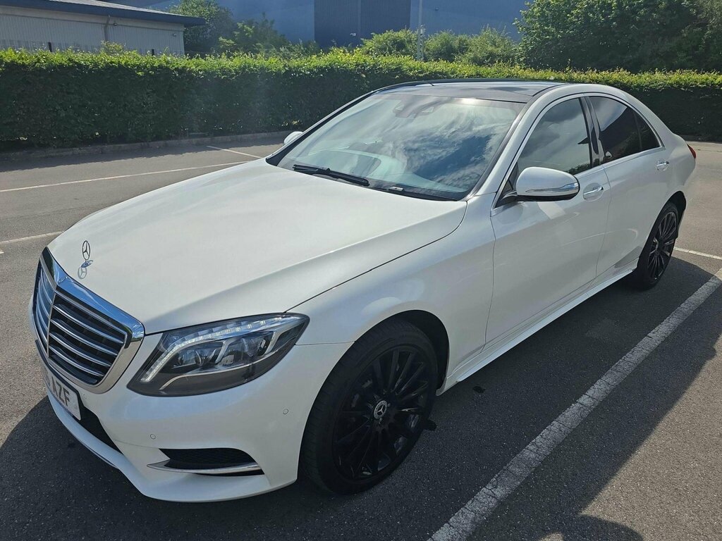 Mercedes-Benz S Class 3.0 S350d V6 Amg Line G-tronic Euro 6 Ss White #2