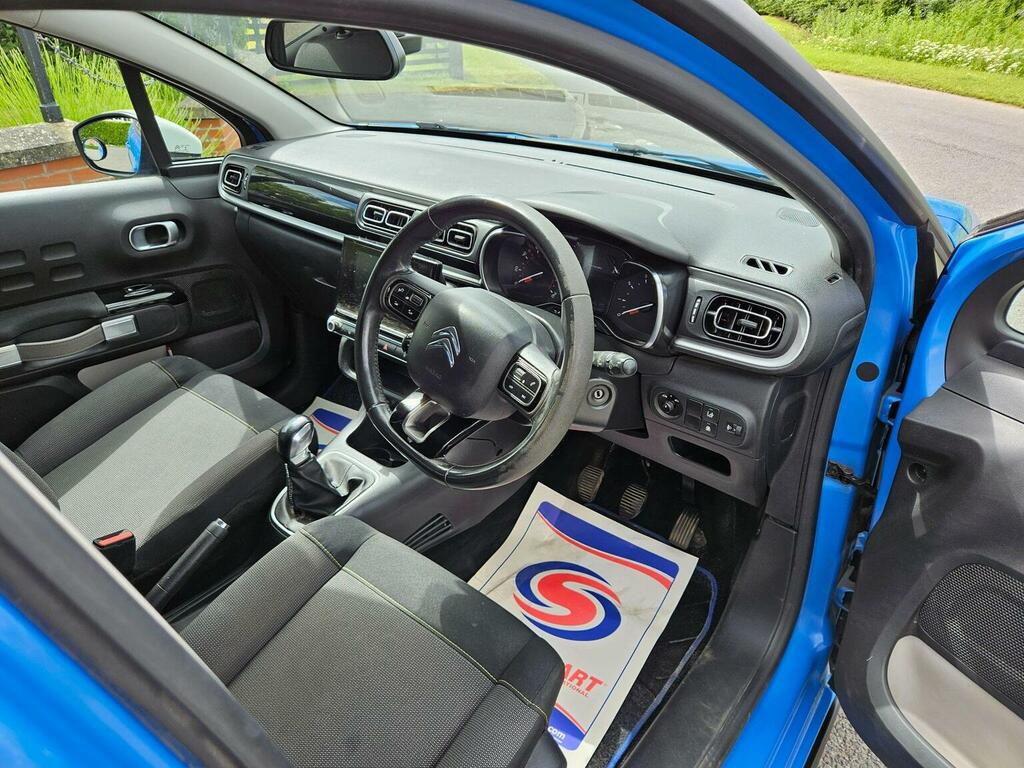 Citroen C3 Hatchback 1.2 Puretech Flair Euro 6 201717 AU17NTJ Blue #2