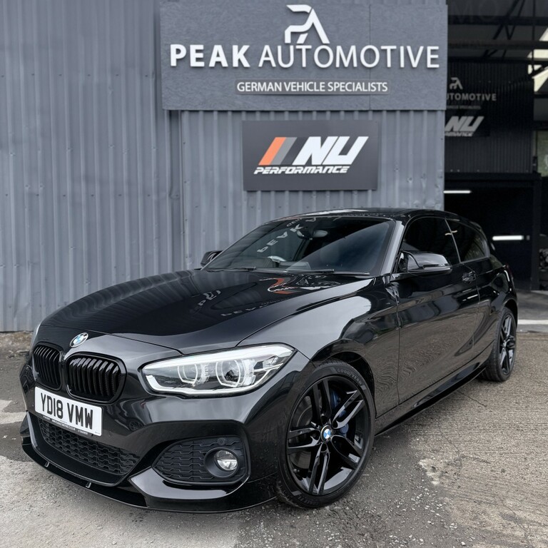 BMW 1 Series 2.0 125D M Sport 3-Door YD18VMW Black #2