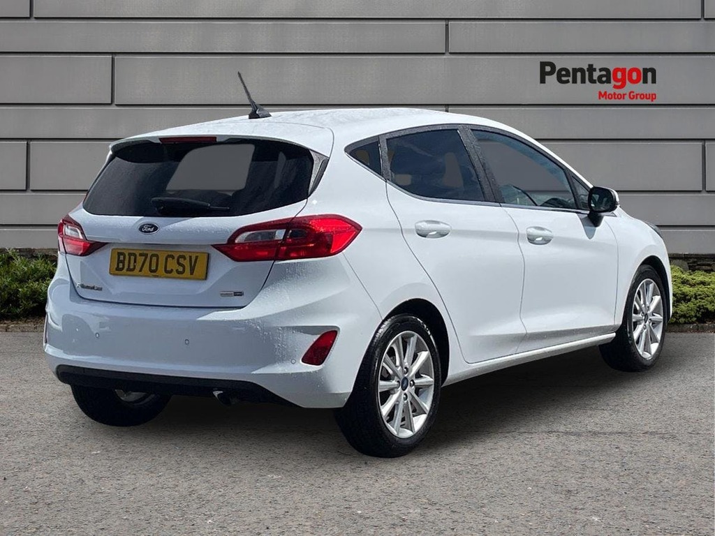 Ford Fiesta 1.0T Ecoboost Mhev Titanium Hatchback M BD70CSV White #4