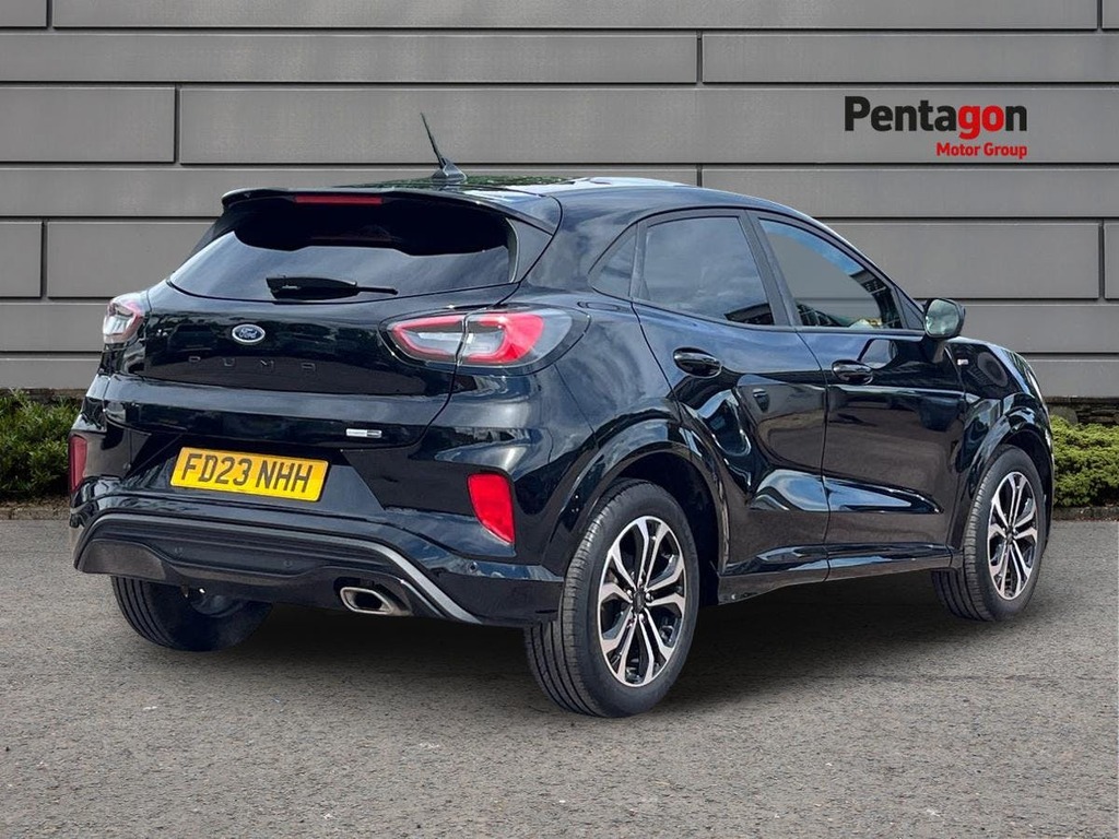 Ford Puma 1.0T Ecoboost Mhev St Line Suv Hybrid M FD23NHH Black #4