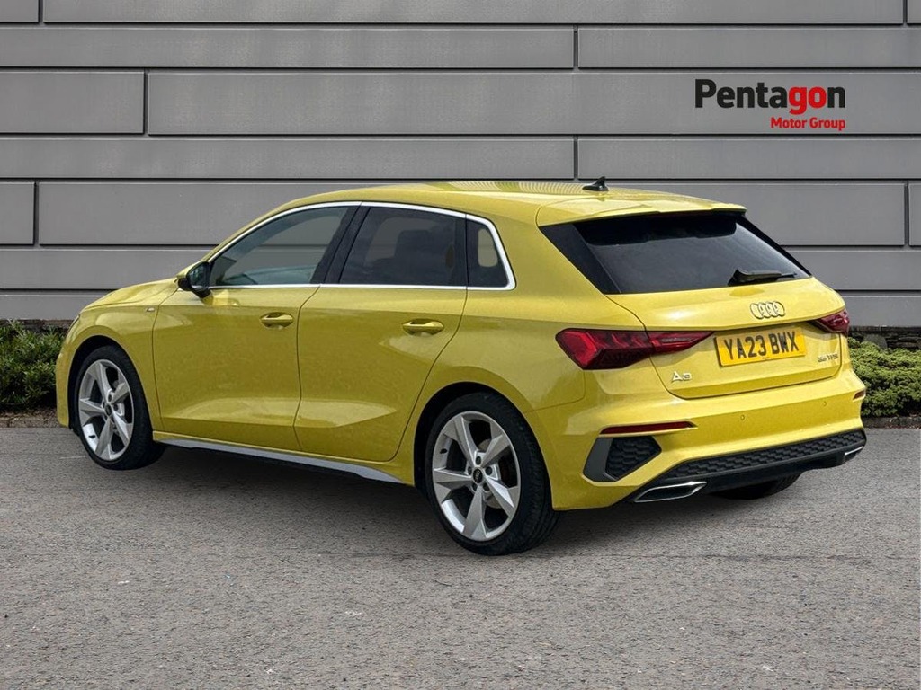 Audi A3 1.5 Tfsi 35 S Line Sportback S Tronic E YA23BWX Yellow #2
