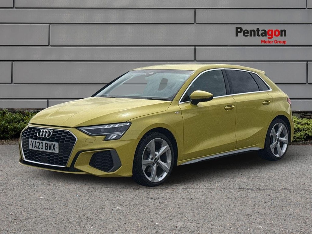 Audi A3 1.5 Tfsi 35 S Line Sportback S Tronic E YA23BWX Yellow #3