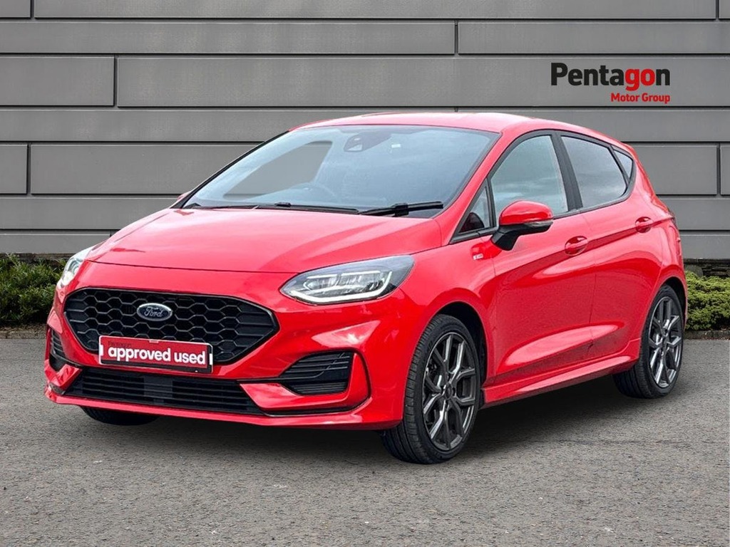 Ford Fiesta 1.0T Ecoboost St Line Hatchback FX73KGY Red #3