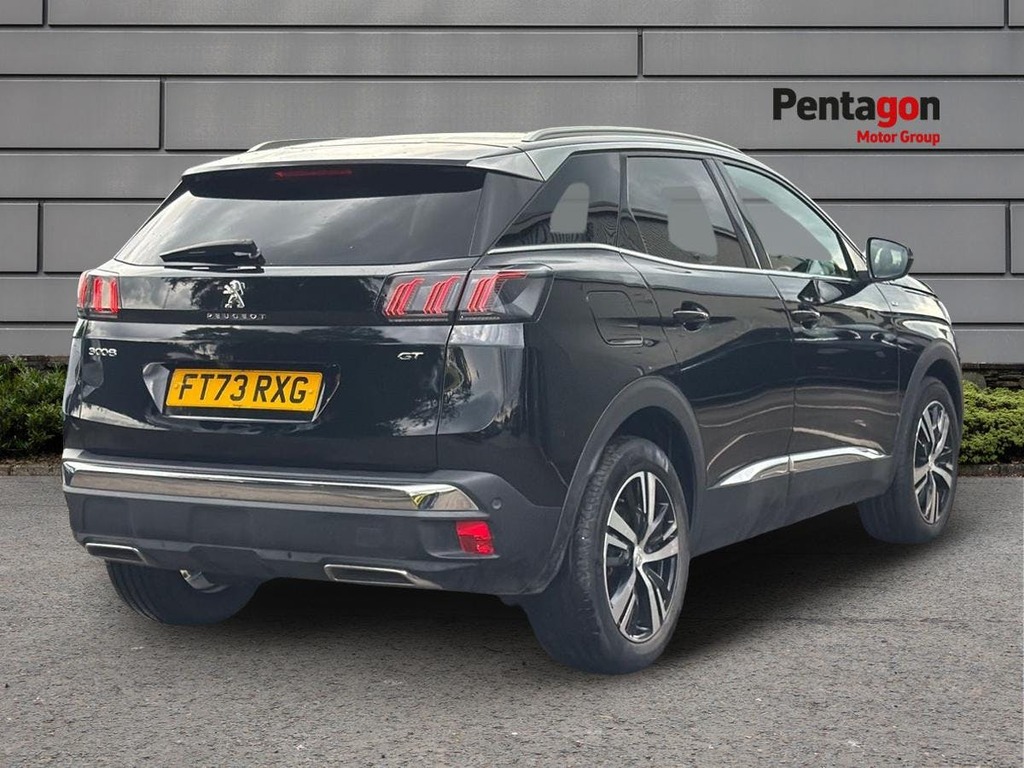 Peugeot 3008 1.2 Puretech Gt Suv Eat Euro 6 Ss 1 FT73RXG Black #4