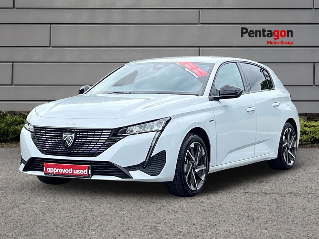 Peugeot 308 1.6 12.4Kwh Allure Premium Hatchback Pl White #3