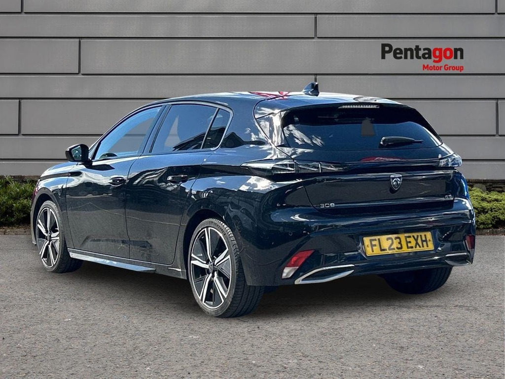 Peugeot 308 1.2 Puretech Gt Hatchback Eat Euro 6 S FL23EXH Black #2