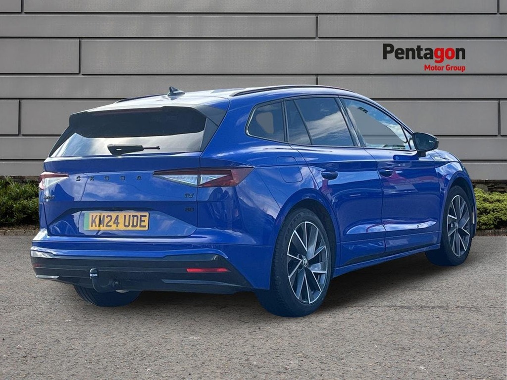 Skoda ENYAQ Iv 82Kwh 80 Sportline Suv Dc125 KM24UDE Blue #4