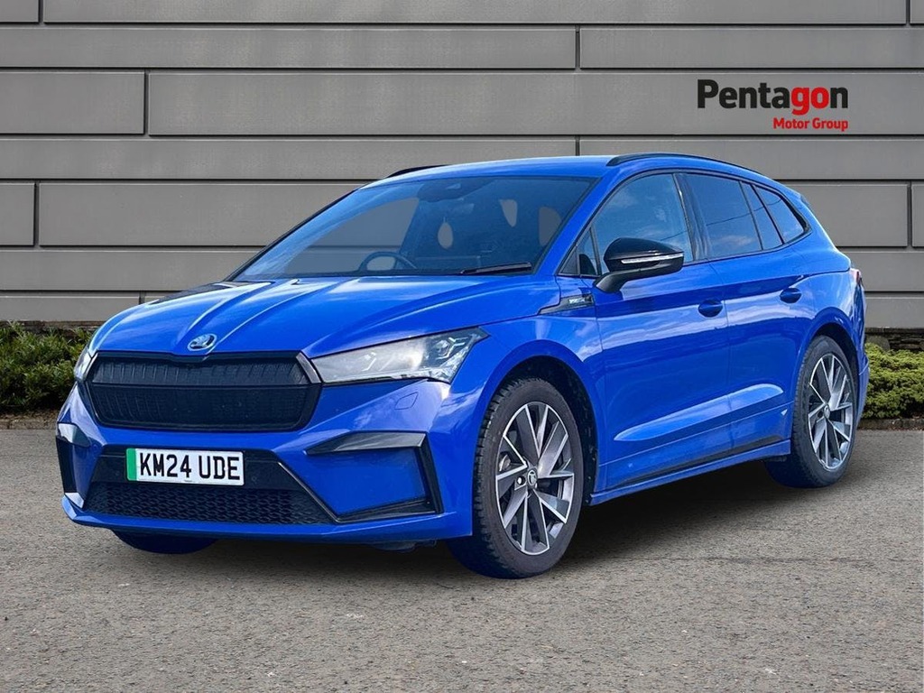 Skoda ENYAQ Iv 82Kwh 80 Sportline Suv Dc125 KM24UDE Blue #3