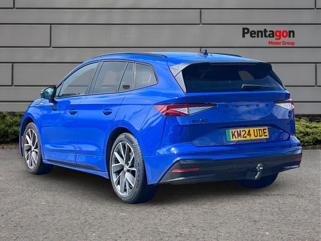 Skoda ENYAQ Iv 82Kwh 80 Sportline Suv Dc125 KM24UDE Blue #2